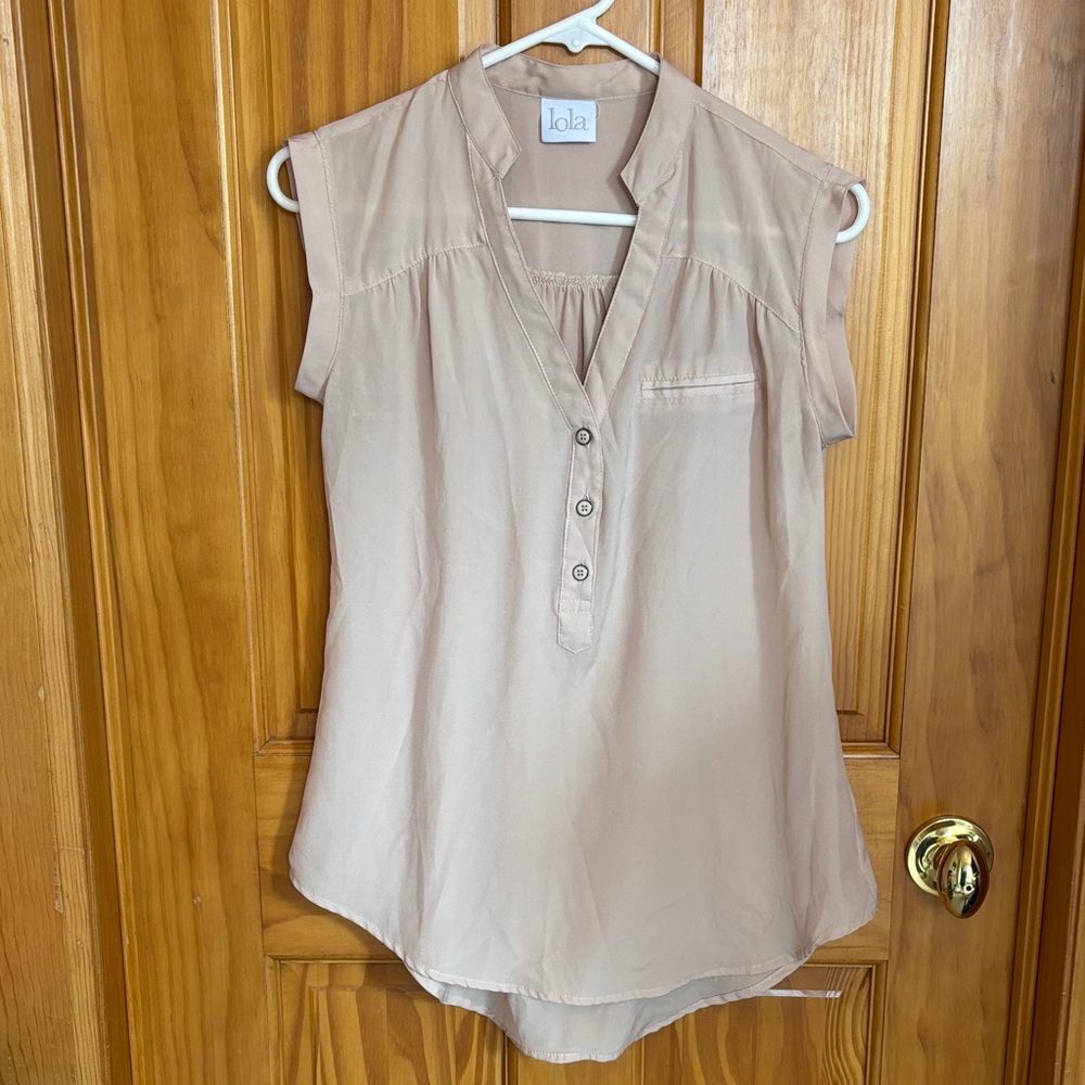 Lola Women's Blouse in Soft Beige